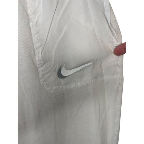Nike Women's Large White Jogger Pants With Elastic Waist & Ankle Cuffs - Picture 2 of 5